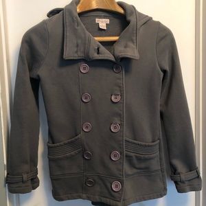 Glimmer by JJ Basics Woman Button Down Hoodie